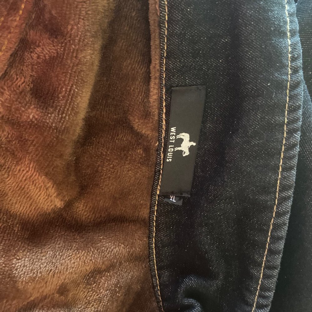 West Louis lined denim jacket Men Size XL - Picture 4 of 4